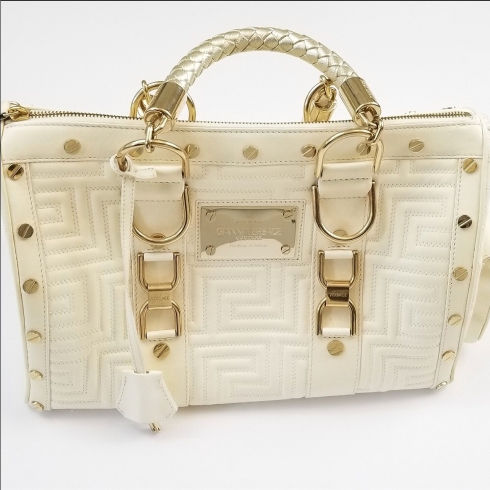Gianni Versace Couture Designer quilted bag
